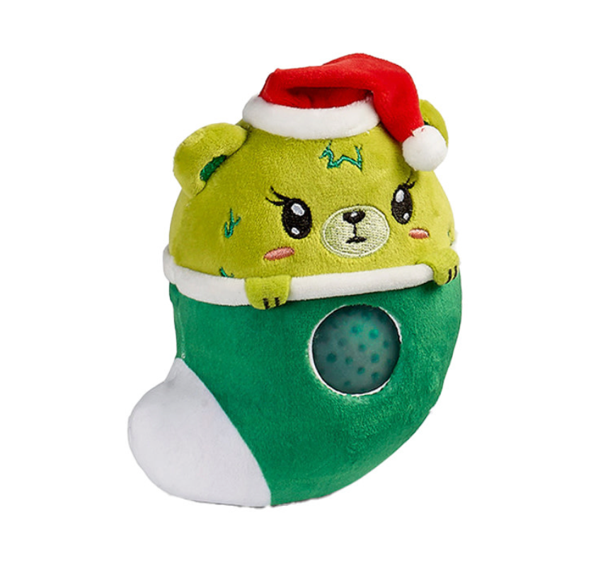 Top Trenz Beadie Buddie Plush Squish Toy - Christmas style