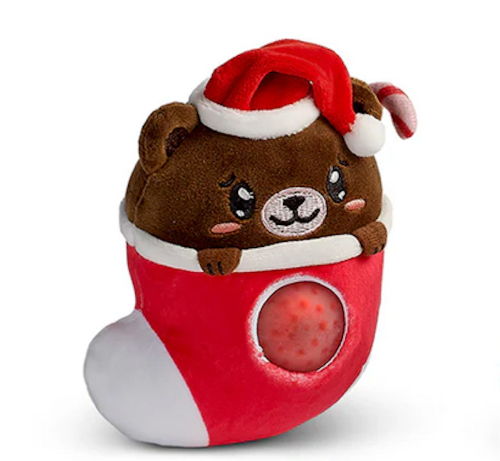 Top Trenz Beadie Buddie Plush Squish Toy - Christmas style