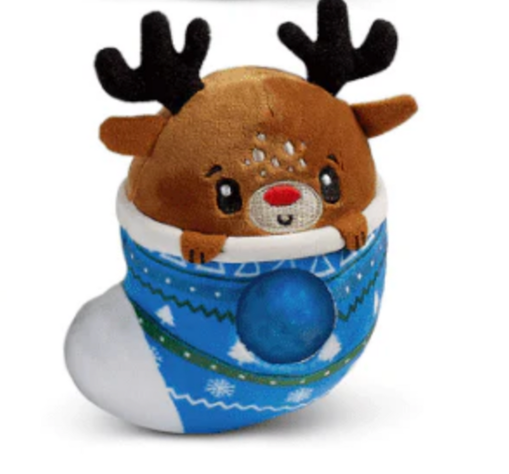 Top Trenz Beadie Buddie Plush Squish Toy - Christmas style