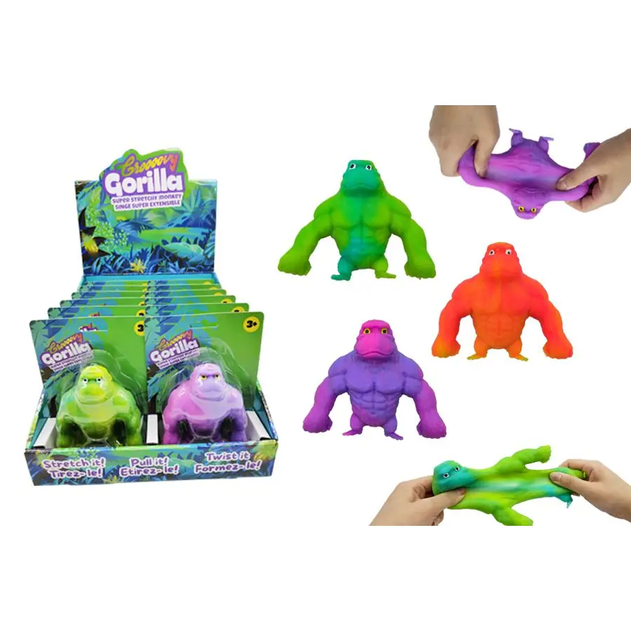 1 Groovy Gorilla Stretchy Monkey Toy